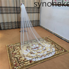 Voile de mariée voile de dentelle de mariage voile de fuite élégant avec peigne vrai voile photo