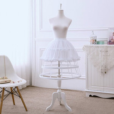 Jupe Cage pour femme, jupon en mousseline de soie, jupon Pannier, robe courte Lolita jupon Ballet 60CM