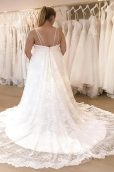 Robe de mariée Dentelle taille haute Traîne Moyenne Taille haute