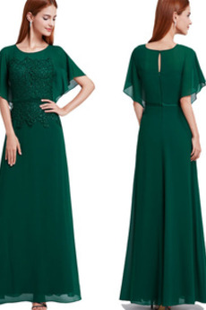 Robe de soirée Petit collier circulaire Couvert de Dentelle Dentelle