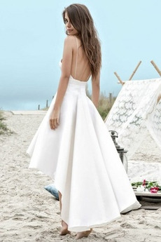 Robe de mariage De plein air Bretelles Spaghetti Été Sommaire