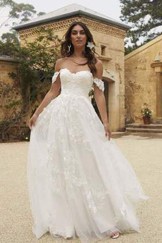 Robe de mariée Longueur Cheville Romantique Chaussez De plein air