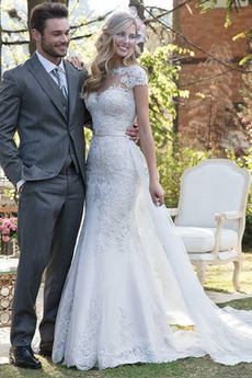 Robe de mariage Poétique Cathédrale Gaze Naturel taille Exquisite