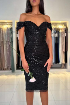 Robe de cocktail Naturel taille Manche Courte Automne Glissière