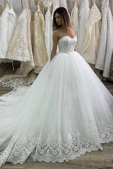 Robe de mariée Train de petit Naturel taille Automne Sablier