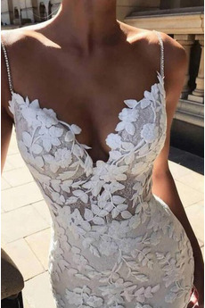 Robe de mariée Dentelle Naturel taille Manquant vogue Rivage