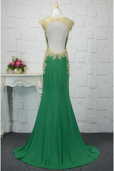 Robe de soirée Petit collier circulaire Dos nu Fourreau Avec Bijoux