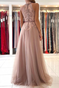 Robe de soirée Tulle Formelle Gazer Dentelle Norme Fête Longue