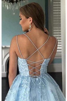 Robe de cocktail Courte Norme net aligne Festin Dentelle Bretelles Spaghetti