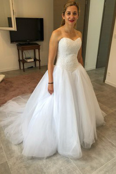 Robe de mariée Triangle Inversé Sans Manches Salle des fêtes