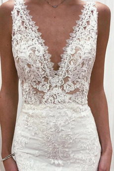 Robe de mariée Jardin Sans Manches Désirable Norme Traîne Courte