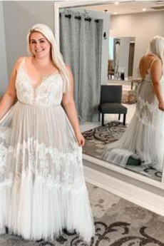 Robe de mariée Naturel taille Dos nu A-ligne Sans Manches Drapé