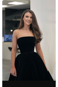 Robe de cocktail Noir Mi-longues Printemps Drapé a ligne Glissière
