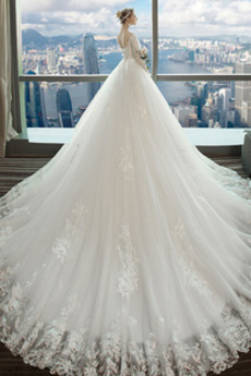 Robe de mariée Dentelle Lacez vers le haut Formelle Dentelle