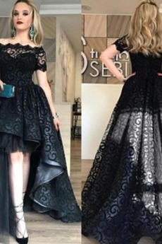 Robe de bal Manquant Fermeture à glissière Manche Courte Epurée