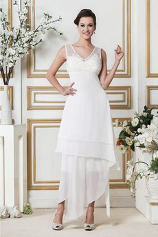 Robe de mariée Été Chiffon Fermeture à glissière Petites Tailles