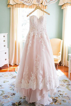 Robe de mariée Printemps Train de petit Naturel taille Epurée