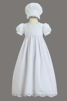 Robe de fille de fleur Princesse Haute Couvert Cérémonial Manche Courte