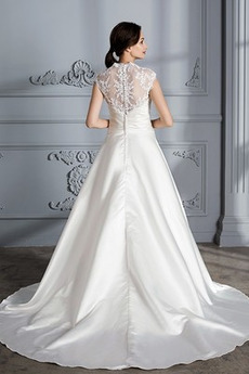 Robe de mariée Dentelle Triangle Inversé Naturel taille Elégant