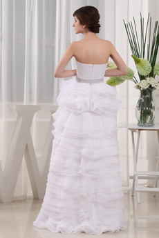 Robe de mariée De plein air Organza Glissière Poire Été Sans Manches