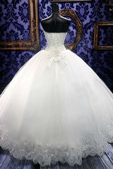 Robe de mariée Ancien Manquant Col en Cœur Lacez vers le haut