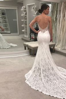 Robe de mariée Près du corps Elégant Fête Traîne Courte Printemps