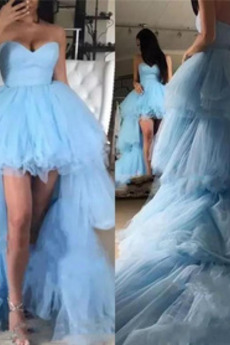 Robe de bal Tulle Sans Manches Fermeture à glissière Printemps