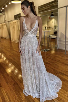 Robe de mariage Sans Manches Fermeture à glissière Sexy Poire