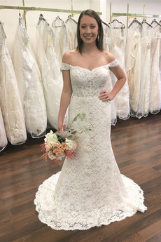 Robe de mariée Appliquer Longue Elégant Sans Manches Fermeture à glissière