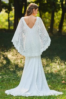 Robe de mariée Près du corps Sans Manches De plein air Naturel taille