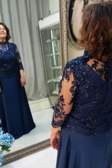 Robe mères Triangle Inversé Fête Longueur au sol Manche Aérienne