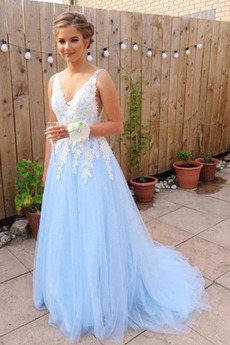 Robe de bal Tulle Fermeture éclair Sans Manches Ballon Traîne Courte