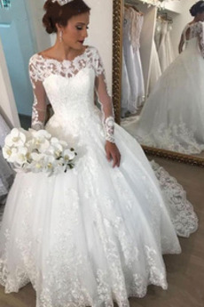 Robe de mariée Hiver Salle Rosée épaule Trou De Serrure Naturel taille