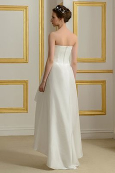 Robe de mariée Sans courroies Sans Manches Sablier Elégant Asymétrique