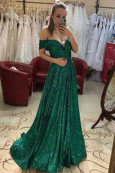 Robe de soirée Longue a ligne Rosée épaule Drapé Printemps Manche Courte