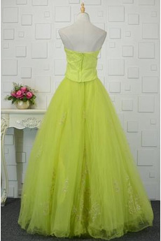 Robe de bal Décolleté Dans le Dos col coeur ride a ligne Été