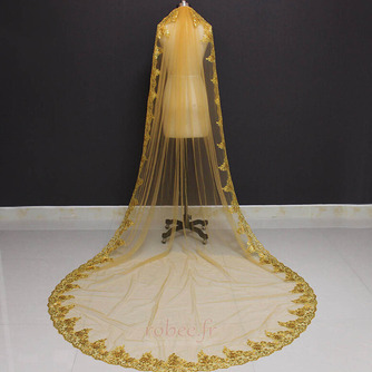 Voile de mariée paillettes d'or 3M dentelle voile de mariée paillette cathédrale - Page 1