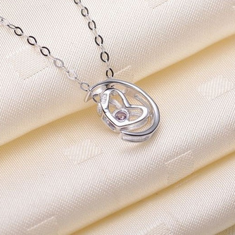 Argent plaqué décoration en forme de coeur vente chaude collier et pendentif - Page 3