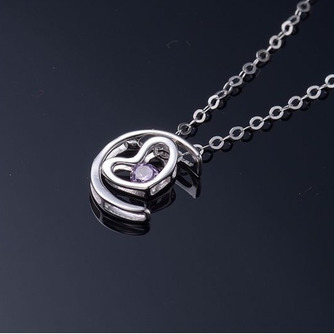 Argent plaqué décoration en forme de coeur vente chaude collier et pendentif - Page 4