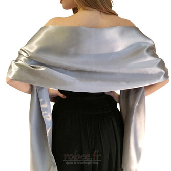Robe de soirée châle en satin Châle Écharpe en satin Robe de mariée assortie - Page 15