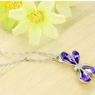 Libellule Femmes Cristal violet Argent Fourniture En Gros Collier et Pendentif - Page 4