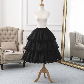 Jupon bouffant Lolita, cerceau réglable Cosplay, Jupon à 3 couches avec bord en dentelle, longueur réglable - Page 4