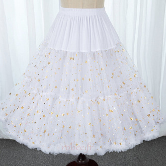 Jupon long en tulle de dentelle blanche, crinolines de jupons cosplay Lolita, jupe tutu de ballet, jupons de filles, jupon Lolita 60CM - Page 6