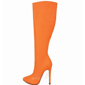 Chaussures Occident Stilettos pour femmes Bottes mi-mollet Talon haut Bottes longues à talons hauts pour femmes automne et hiver - Page 9