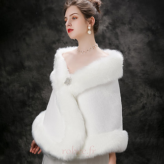 Veste nuptiale de mariage d'hiver châle chaud épais châle grande taille - Page 2