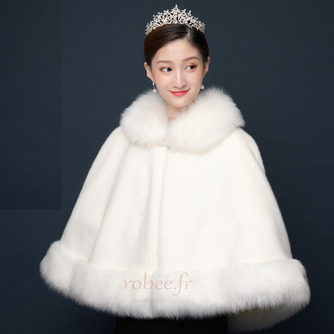 Fausse fourrure grand manteau hiver grande taille châle chaud - Page 1