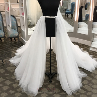 Jupe Amovible pour Robe de Mariée Organza Chapel Train Fente Avant Train Amovible pour la Mariée - Page 1