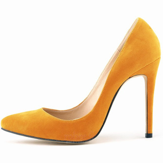 Chaussures de mariée en flanelle à talons hauts de mariée sexy multicolores 11CM - Page 4