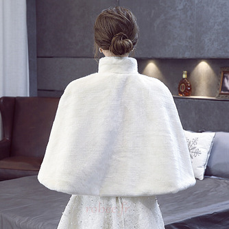 Automne et hiver veste chaude manteau de mariée châle imitation fourrure châle - Page 3