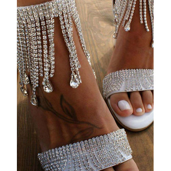 Nouveau strass femmes sandales sandales à talons épais sandales de mariage banquet - Page 6